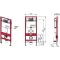 Комплект подвесной унитаз Cersanit Carina MZ-CARINA-XL-COn-S-DL-E + система инсталляции Tece 9400413 - 11