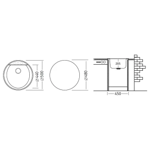 Изображение товара кухонная мойка серый ukinox ока oka - 47