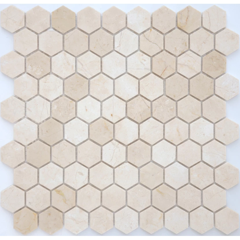 Мозаика Pietrine Hexagonal Crema Marfil MAT hex 18x30x6