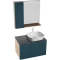 Комплект мебели дуб веллингтон/бриз матовый 80 см Grossman Альба 108012 + GR-3020 + 208005 - 1