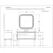 Комплект мебели белый глянец/хром 121 см Opadiris Ибица - 12