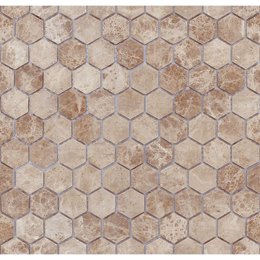 Мозаика Pietrine Hexagonal Emperador light MAT hex 18x30x6