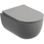 Изображение товара подвесной безободковый унитаз с сиденьем микролифт ceramica nova modena cn6063mh