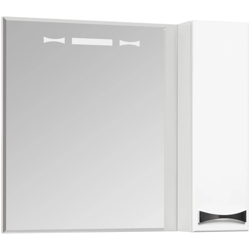 Зеркальный шкаф 80x86,8 см белый глянец R Акватон Диор 1A168002DR01R