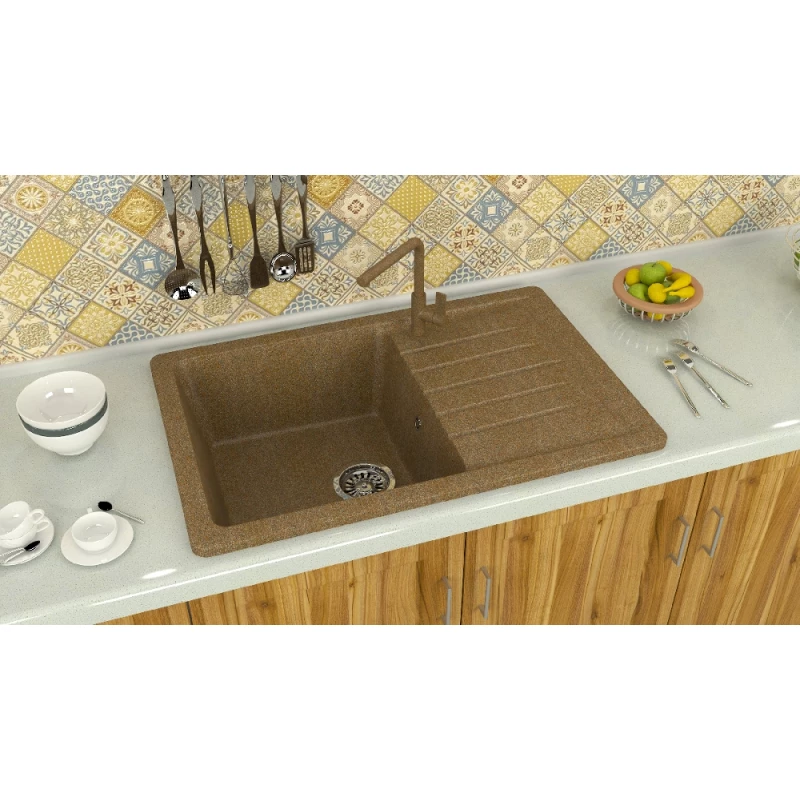 Кухонная мойка Zett Lab Модель 16 терракот матовый T016Q009