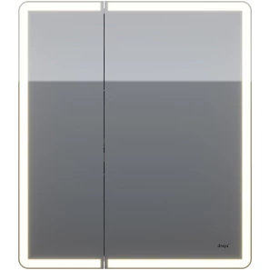 Изображение товара зеркальный шкаф 70x80 см белый глянец r dreja point 99.9033