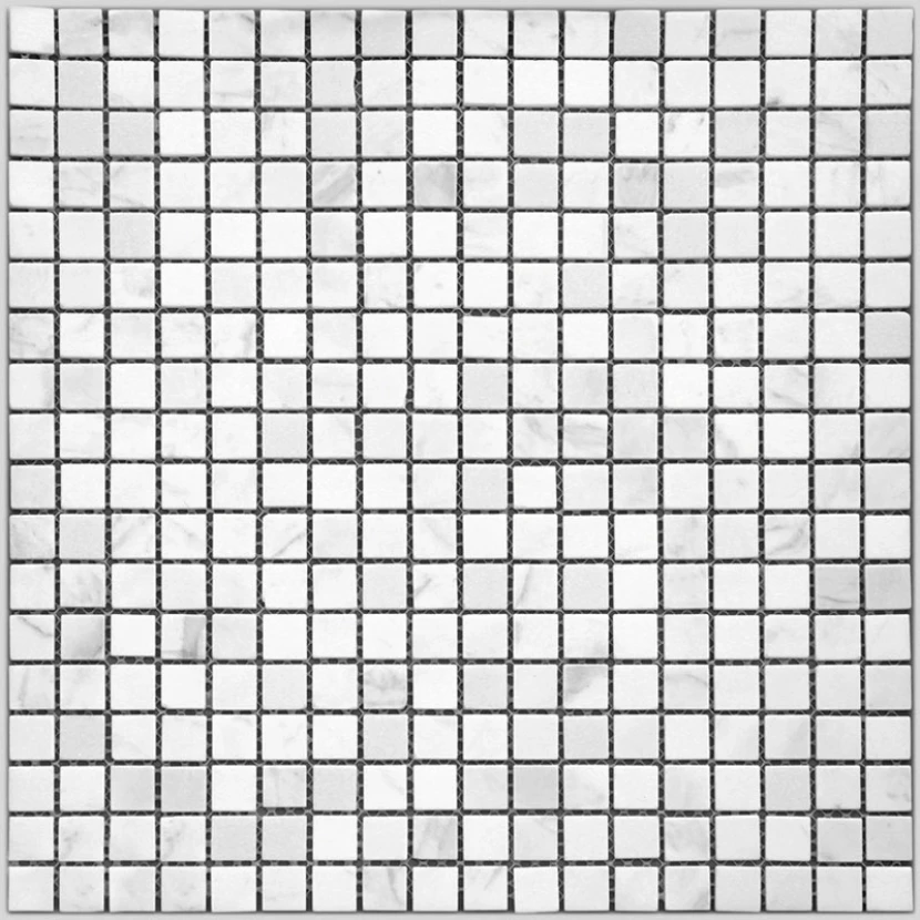 Мозаика Natural I-Tile 4M001-15T Мрамор белый, поверхность состаренная 29,8x29,8