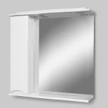 Изображение товара зеркальный шкаф 80x75 см белый глянец l am.pm like m80mpl0801wg