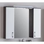 Изображение товара зеркальный шкаф 100x74,6 см венге/белый aquanet тиана 00172679