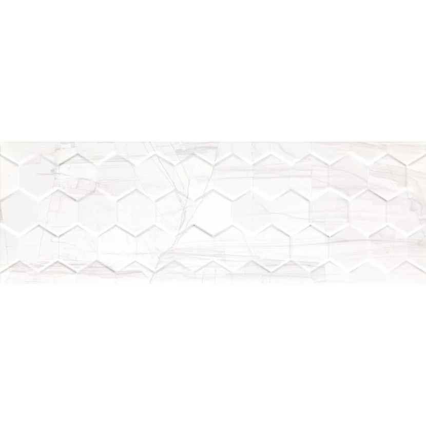 Плитка Ceramika Konskie Brennero White Hexagon Rett 25x75 55240