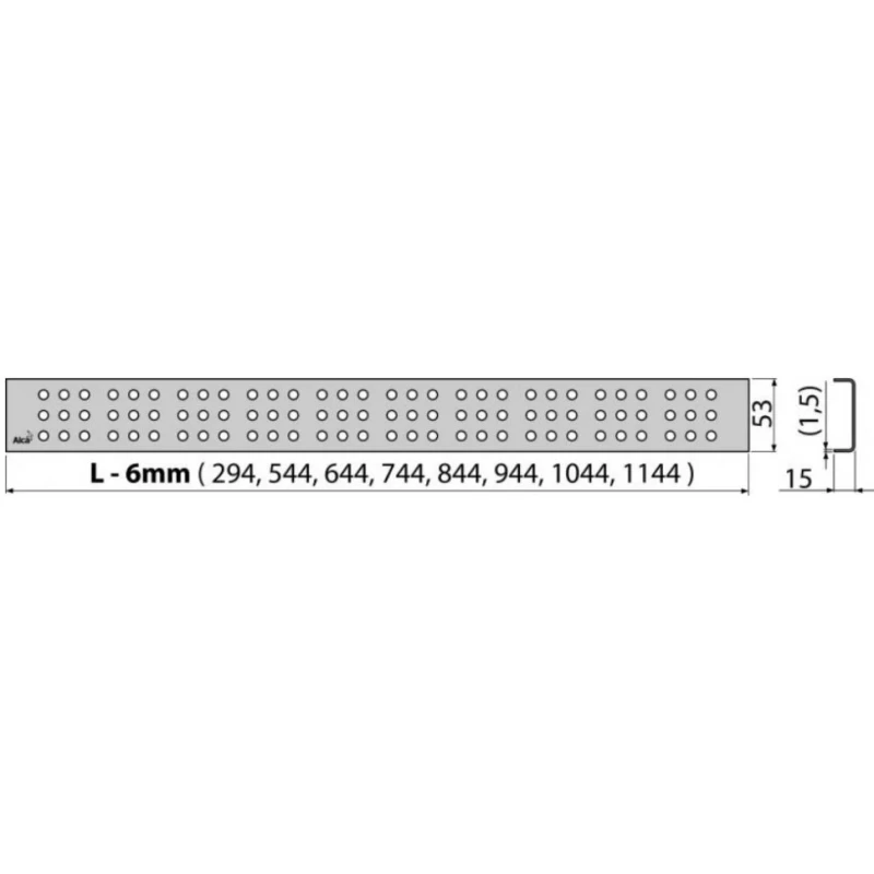 Душевой канал 844 мм нержавеющая сталь AlcaPlast APZ22 Cube APZ22-850 + CUBE-850M