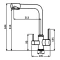 Смеситель для кухни с подключением к фильтру ALMAes Izer AS-875-08 - 3