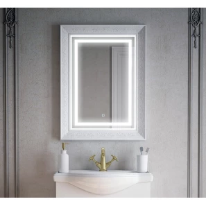 Изображение товара зеркало 61x81 см белый глянец corozo классика sd-00000967