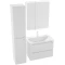 Комплект мебели белый глянец 70 см Grossman Адель 107006 + 4627173210232 + 207004 - 3